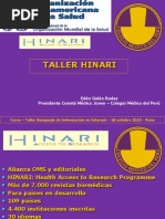 Taller HINARI Puno