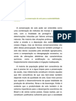 A Importância Da Conservação Do Solo para A Sustentabilidade Humana