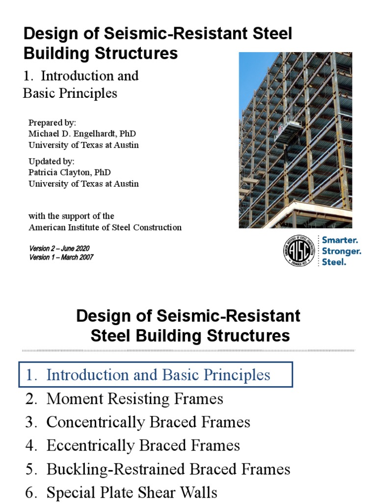 Aisc Seismic Design Module1 Introduction V2 Pdf Buckling