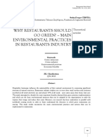 Why Restaurants Should Go Green Main Environmental Practices in Restaurants Industry - Content File PDF
