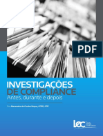 Investigação de Complience - Antes Durrante e Depois