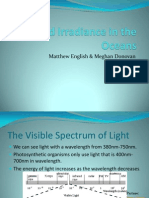Biology 3709 - Light and Irradiance in The Oceans