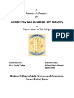 SEC Project Gender Pay Gap in Indian Film Industry