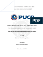 Diseño de Sistema de Nivelación Automática para Transporte de Emergencia en El Planeta Marte