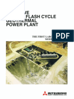Beowawe Double Flash Cycle Geothermal Power Plant: The First Large-Capacity Module Turbine