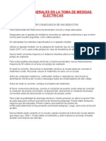 1.-Normas Generales para La Toma de Medidas Eléctricas