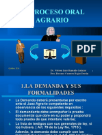 3.- EL PROCESO ORAL AGRARIO Y LA AUDIENCIA CENTRAL