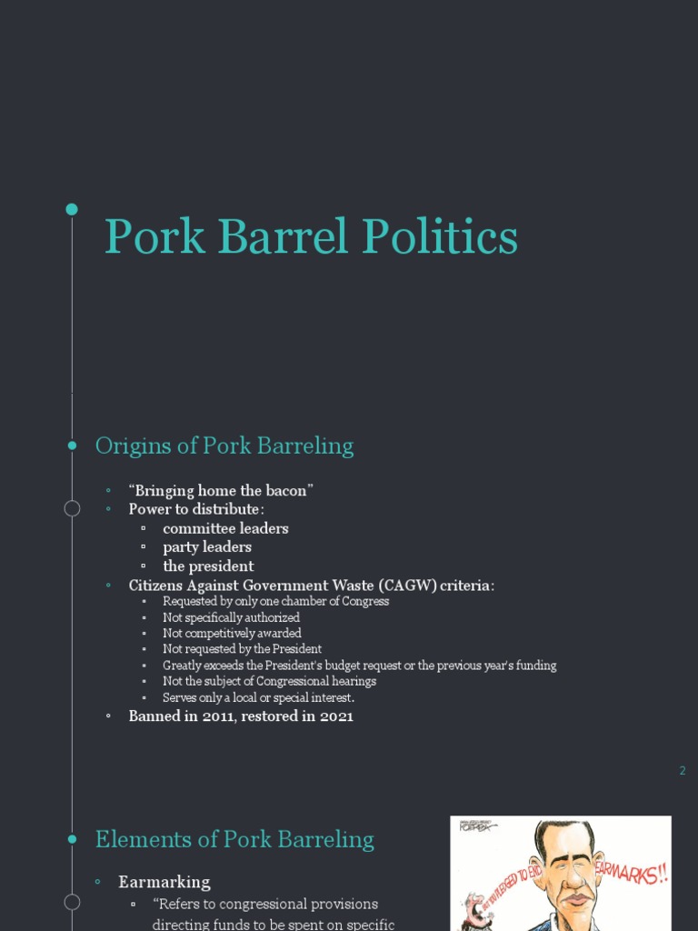 Pork Barrel Politics Updated PDF Earmark (Politics) American