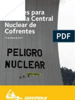 Razones para cerrar la central nuclear de Cofrentes