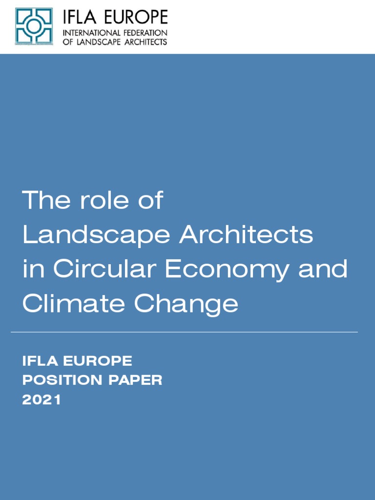 The Role of Landscape Architects in Circular Economy and Climate Change ...