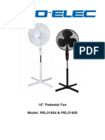 16" Pedestal Fan Model: PEL01924 & PEL01925