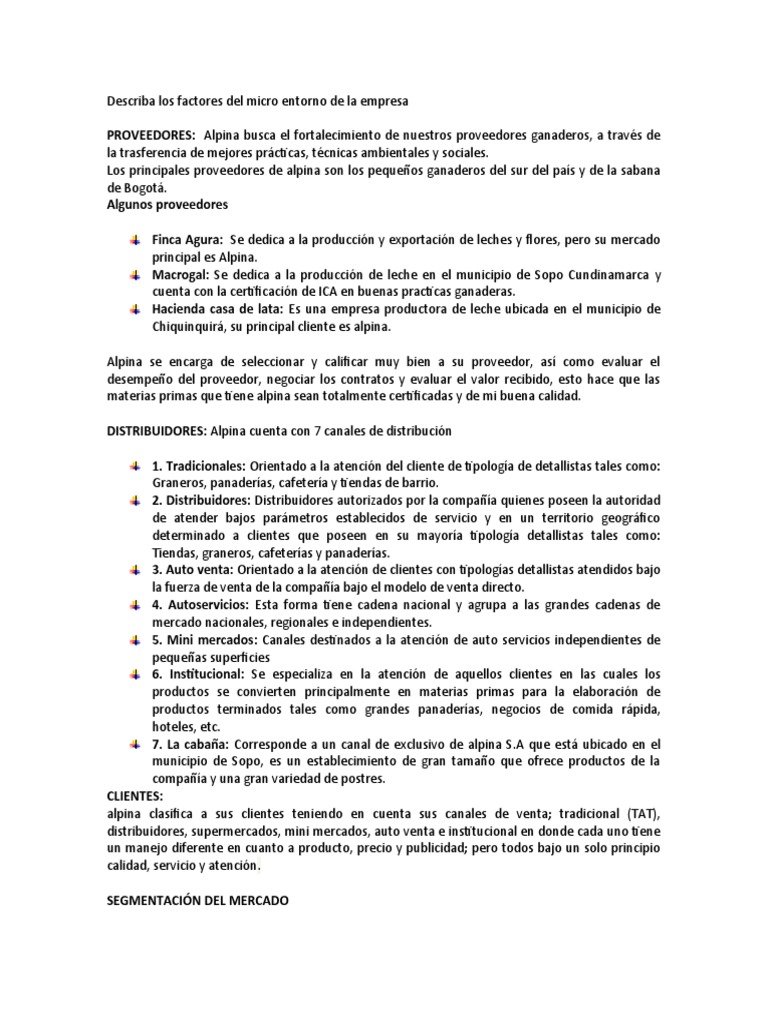 Alpina Microentorno | PDF | Economias | Business