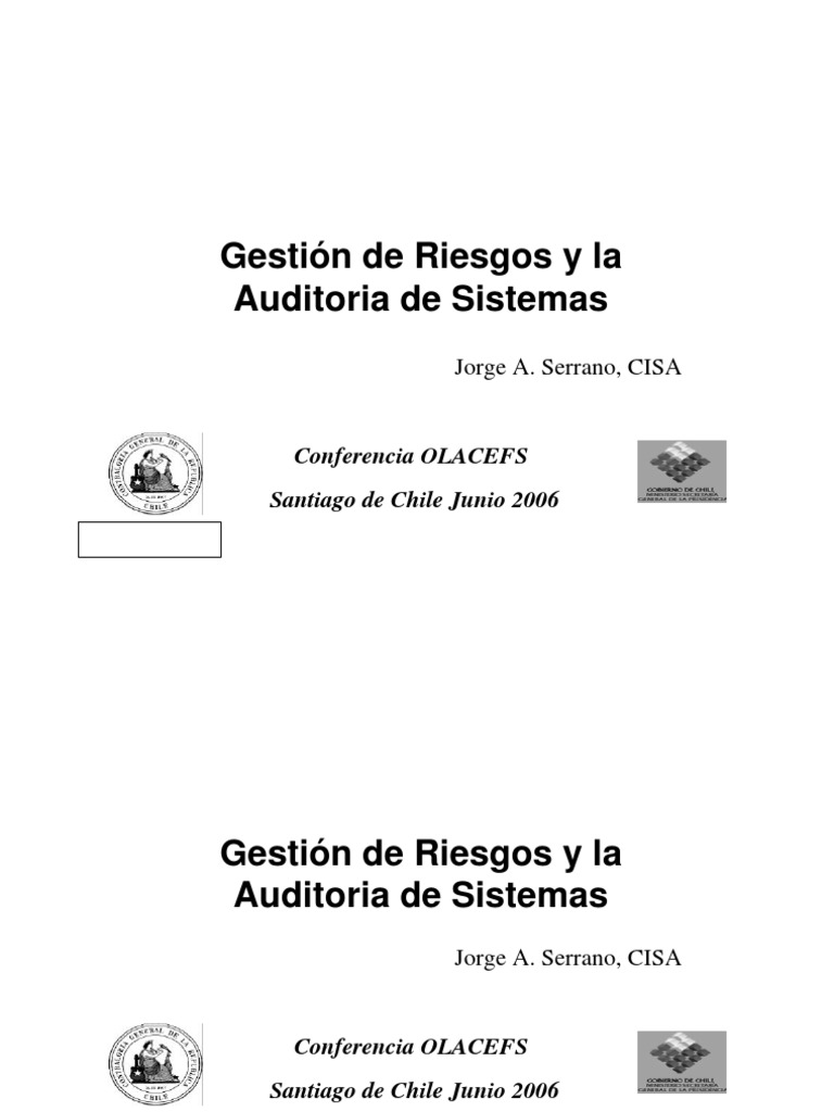 Auditoría de Sistemas y Gestión de Riesgos | PDF | Auditoría | La ...