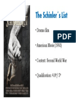 The Schinler S List: - Drama Film - American Movie (1993) - Context: Second World War - Qualification: 4.8 / 5