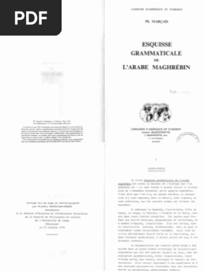 Arabe Maghrebin Pdf Arabe Maroc
