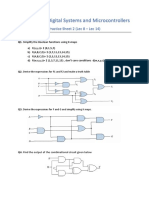 EC 2.101 - Digital Systems and Microcontrollers: Practice Sheet 2 (Lec 8 - Lec 14)