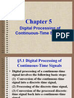 Digital Processing of Continuous-Time Signals