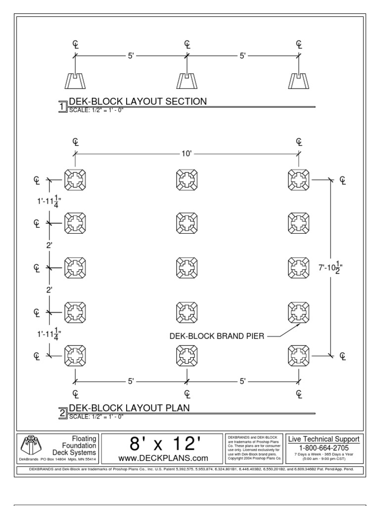 Deck Plans For 8X12 | PDF | License | Monopoly (Economics)