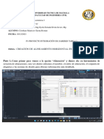 Tarea N°3 - CREACIÓN DE ALINEAMIENTO HORIZONTAL EN CIVIL 3D