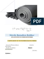 Nitrile Butadien Rubber: Compte Rendu Du TP Synthèse Des Polymères