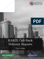 Karix SMS Call-Back Delivery Reports - User Guide
