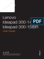 Lenovo Ideapad 300-14IBR/ Ideapad 300-15IBR: User Guide