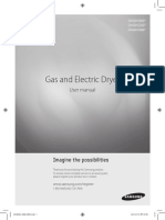 Manual - Samsung Gas Dryer Dv42h5000gw