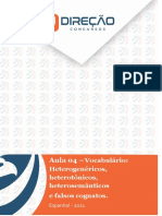 05 - Vocabulário Heterogenéricos, Heterotônicos, Heterossemânticos e Falsos Cognatos.