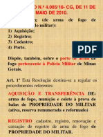 Resolução N.º 4.085/10-CG, de 11 de Maio de 2010