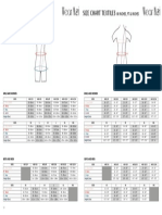 Size Chart Textiles Size Chart Textiles: Incmandm in Inches, FT & Inches