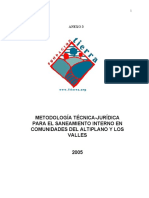 Metodología Técnica-Jurídica para El Saneamiento Interno en Comunidades Del Altiplano Y Los Valles