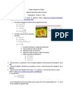 Taller de Funciones Precalculo