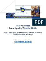 IICF Volunteer Team Leader Website Guide: Sign Up For Year-Round Volunteer Projects As Well As The Annual Week of Giving!