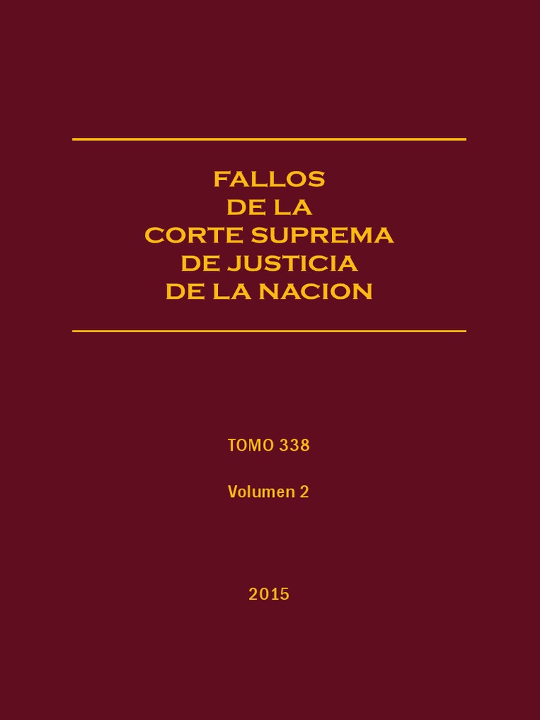 Fallos de la Corte Suprema 2015 | PDF | Sentencia (ley) | Caso de ley
