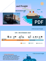 Cost and Freight: (Insert Named Port of Destination) Incoterms 2020