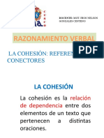 Razonamiento verbal: La cohesión a través de referentes y conectores