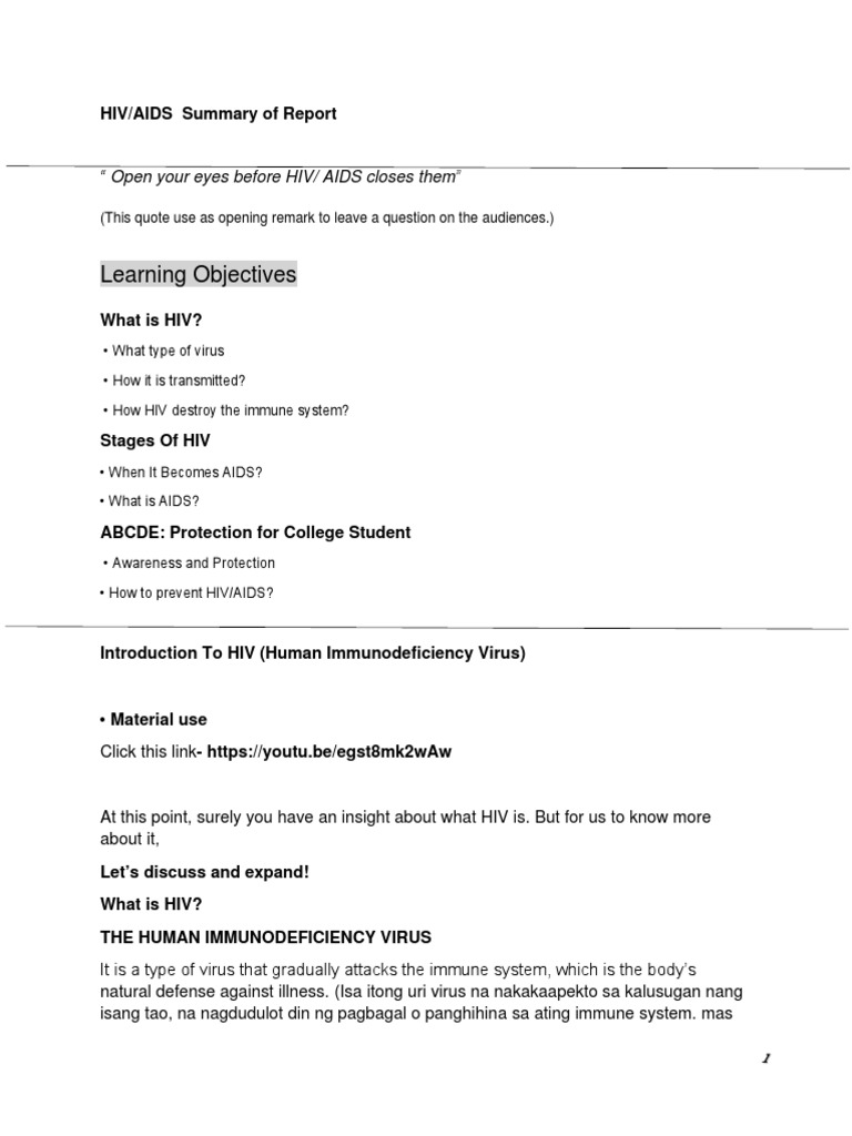 ABCDE HIV Prevention for College Students | PDF | Hiv/Aids | Infection