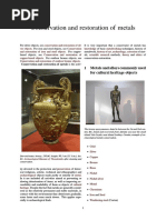 Conservation and Restoration of Metals: 1 Metals and Alloys Commonly Used For Cultural Heritage Objects