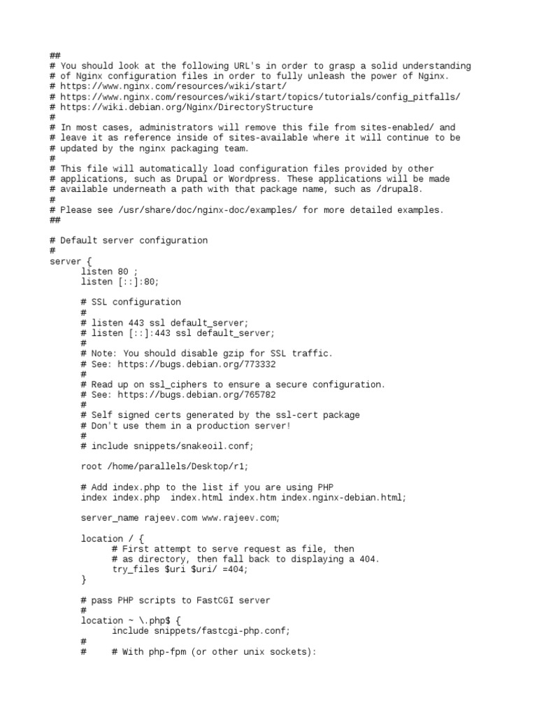Config | PDF | Home & Garden | Computers