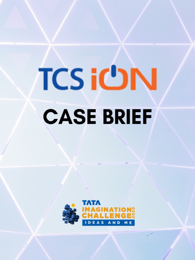 TCS iON Case Brief | PDF | Test (Assessment) | Schools