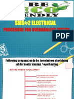 Sms#2 Electrical: Procedure For Overhauling Motor