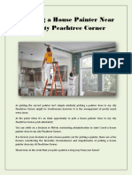 Choosing A House Painter Near My City Peachtree Corner