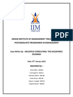 Indian Institute of Management Tiruchirappalli Postgraduate Programme in Management