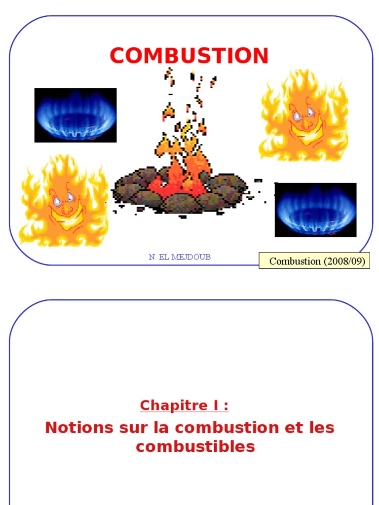 Notions sur la combustion et les combustibles | PDF | La combustion ...
