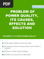 Problem of Power Quality, Its Causes, Effects and Solution