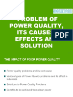 Problem of Power Quality, Its Causes, Effects and Solution