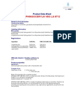 Sphingoceryl® Veg Ls 8712: Product Data Sheet