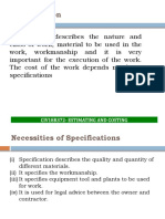 Specification: Civ18R372-Estimating and Costing