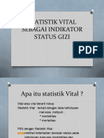 STATISTIK VITAL SEBAGAI INDIKATOR STATUS GIZI