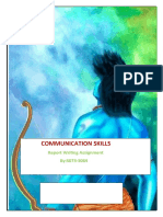 Communication Skills: Report Writing Assignment By:S073-S084